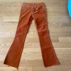 Vintage 7 For All Man Kind Corduroy Boot-Cut Pants